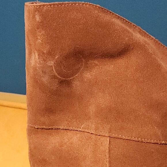 BDG Knee High Boots Brown Suede Leather Pull On riding Urban Outfitters US 9 - Picture 16 of 16